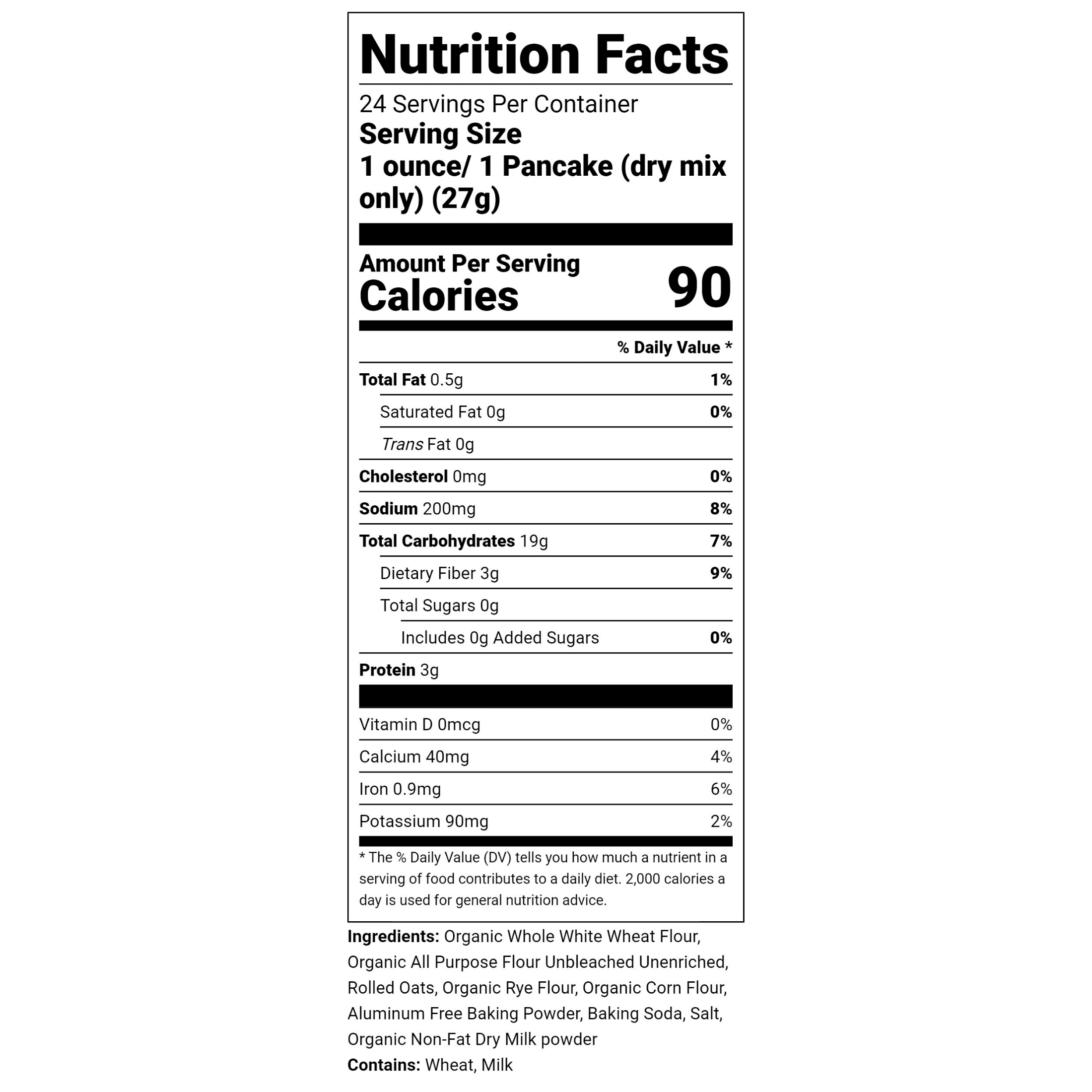 War Eagle Mill Organic Multigrain Pancake Mix, 24 oz Bags (2 pack)