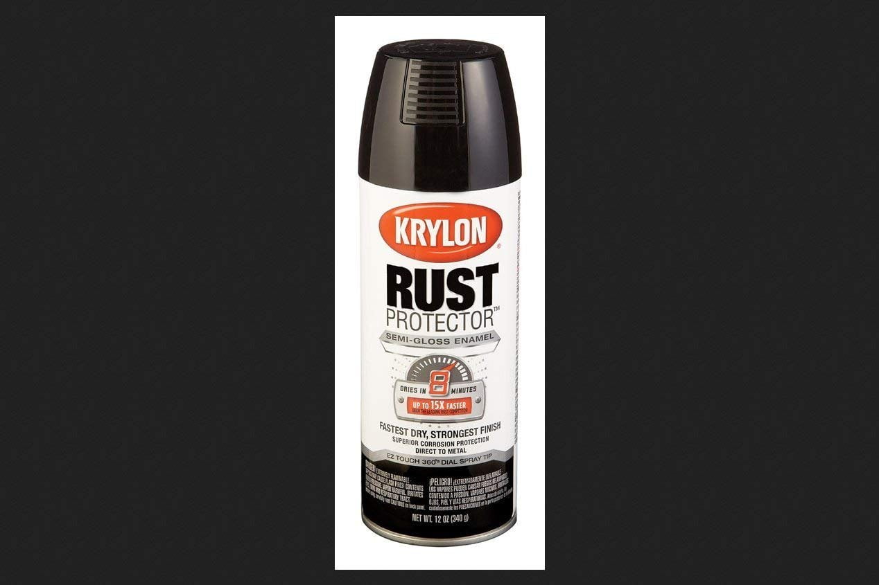 Krylon Spray Paint Black Semi Gloss 12 Oz