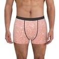 thumbnail image 1 of Fotbe Rose Gold Glitter Calzoncillos Tipo Boxer con Bolsa de Soporte Total para Hombre, X-Temp Fresco, Transpirable y de Secado Rápido-Medium, 1 of 5