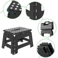 thumbnail image 5 of Biiend 9 Inch Folding Step Stool, Non-Slip Plastic Stool with Handle, 300 lb Capacity, Compact Portable Step for Kitchen Bathroom Bedroom, 5 of 7