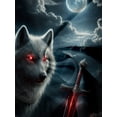 thumbnail image 5 of 3D Three-Dimensional Printing Men's T-Shirt Dark Moon Wolf Holy Sword Trendy Design Plus Size Trendy Men's Fashion Casual Short Sleeve, 5 of 6