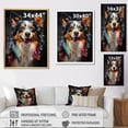 thumbnail image 4 of Designart "Prancing Papillon II" Animals Dog Floater Framed Wall Decor, 4 of 5