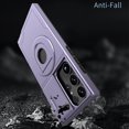 thumbnail image 4 of ELEHOLD for Samsung Galaxy S23 Ultra Magnetic Case,Rugged Hard PC Protective Case with Rotation Ring Holder Kickstand Sliding Camera Protector Compatible with Mag Safe for  Samsung S23 Ultra, Purple, 4 of 6