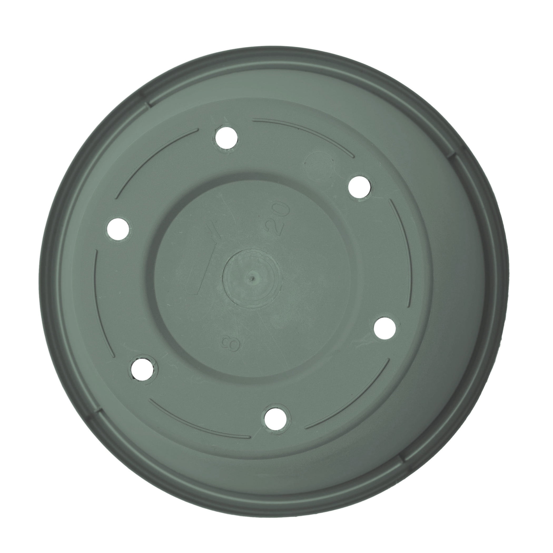 Bloem Terra 6" Round Plastic Planter with Drainage Holes - Indoor/Outdoor, 0.5 Gallon Capacity, Lightweight Garden Pot, Basil