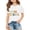 Z2-White, variant on Miaoju Girls Tops Size 6 Crewneck 3d Prints Short Sleeve T Shirt Top Casual Gentleman Tops Tee for Toddler & Kids