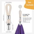 thumbnail image 5 of nipocaio 10 Pieces 4.53 x 0.91 Inch Wide Towel Clips Tea Towel Clips Towel Hanging Clip Towel Hanger Clips Towel Clips for Kitchen, 5 of 5