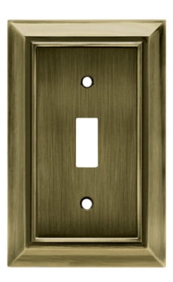 Brainerd Mfg Co Liberty Hdw W10087-AB-U Toggle Wall Plate, 1-Gang, Architectural, Antique... by BRAINERD MFG CO/LIBERTY HDW