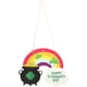 thumbnail image 1 of Happy St. Patrick's Day Doorplate Door Hanging Sign Wood Shamrock Welcome Sign FRCOLOR HaoMX16297564, 1 of 6