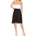 thumbnail image 3 of Women's Elegant Casual Midi Skirt with Foldable Waist and Stretch Fabric, 3 of 7