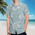 thumbnail image 5 of High Quality Hawaiian Shirts for Men Short Sleeve Aloha Beach Shirt Floral Summer Casual Button Down Shirts Blouses BWS6IQ, 5 of 7