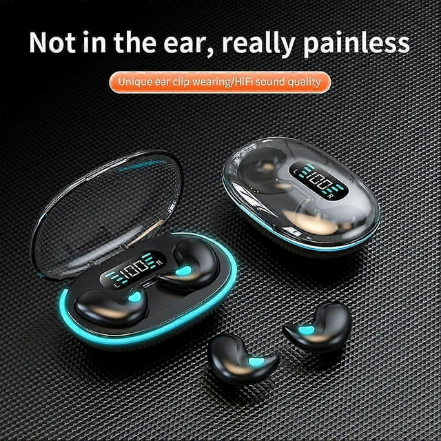 Sleep Dedicated X55 Bluetooth Earphones Digital Display Mini Noise Reduction