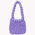thumbnail image 5 of Bolso tejido a mano para mujer, bolso de hombro tejido de lana, regalos navideños (púrpura) Ndcxsfigh Para Estrenar, 5 of 5
