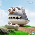 thumbnail image 1 of Pull String Toy Car Cartoon Elephant Puppy Scooter Decompression Children'S Educational Creative Toy, 1 of 1