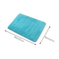 thumbnail image 2 of PureCasa Coral Velvet Bath Rugs Water Absorbing, Non-Slip Entrance Doormat Floor Mat for Bathroom Kitchen Toilet, Solid Color Modern Home Decor Door Mat, 20"x32", 1 Pack, Sky Blue, Rectangle, 2 of 6