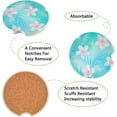 thumbnail image 2 of GZHJMY Frangipani Hibiscus Car Coaster for Cup Holders, 2 Pack Absorbent Ceramic Car Universal Vehicle Non-Slip Car Cup Holder Coaster Cup Coasters, 2 of 6