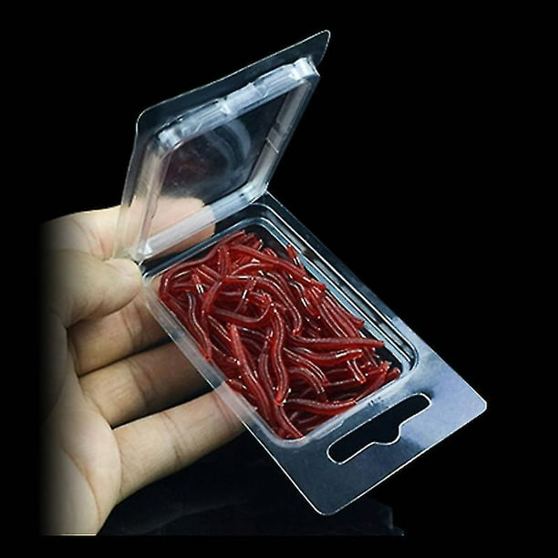 50 Soft Plastic Bass Fishing Worms Pack 