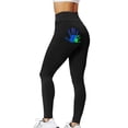 thumbnail image 1 of Gibobby Leggings Gluteos Mujer Pantalones Mujer Estampado Hip High Tight Fitting Sports Hip Fitness Peach Pantalones Cintura Yoga Yoga Pantalones（Negro， S), 1 of 4