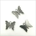 thumbnail image 2 of U8MO 6/20/50pc Butterfly Antique Silver Charms Pendant DIY Jewelry Findings 14*15mm-50pcs, 2 of 6