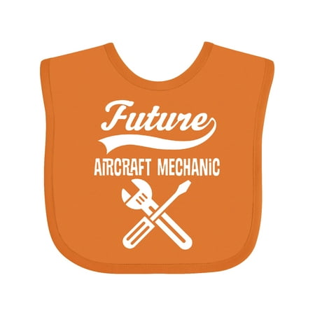

Inktastic Future Aircraft Mechanic Childs Occupation Gift Baby Boy Bib