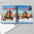 thumbnail image 4 of Merry Christmas Woofmas Xmas Noel Cavalier King Charles Spaniel Elf Candy Cane Snow Spiral Bound Journal Dog Lover Gifts 5x7in Spiral Notebook - 13017, 4 of 5
