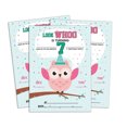 thumbnail image 1 of Darling Souvenir Green Birthday Invitation Card Printable Fill or Write In Blank Invites Party Supplies Pack Of 28 5 x 7 Inches, 1 of 5