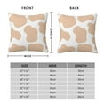 thumbnail image 4 of YFYANG Square Decorative Throw Pillow Case (Without Pillow Insert), Brown Cow Print Bedroom Sofa Car Cushion Cover, 20"x20", 4 of 9