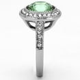 thumbnail image 4 of Luxe Jewelry Designs Women's Stainless Steel Engagement Ring with Emerald Crystal - Size 7, 4 of 4
