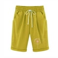 thumbnail image 1 of Plebaso Womens Casual Shorts Knee Length Rull up Printed Shorts Straight Summer Short Pants with Pockets, 1 of 3