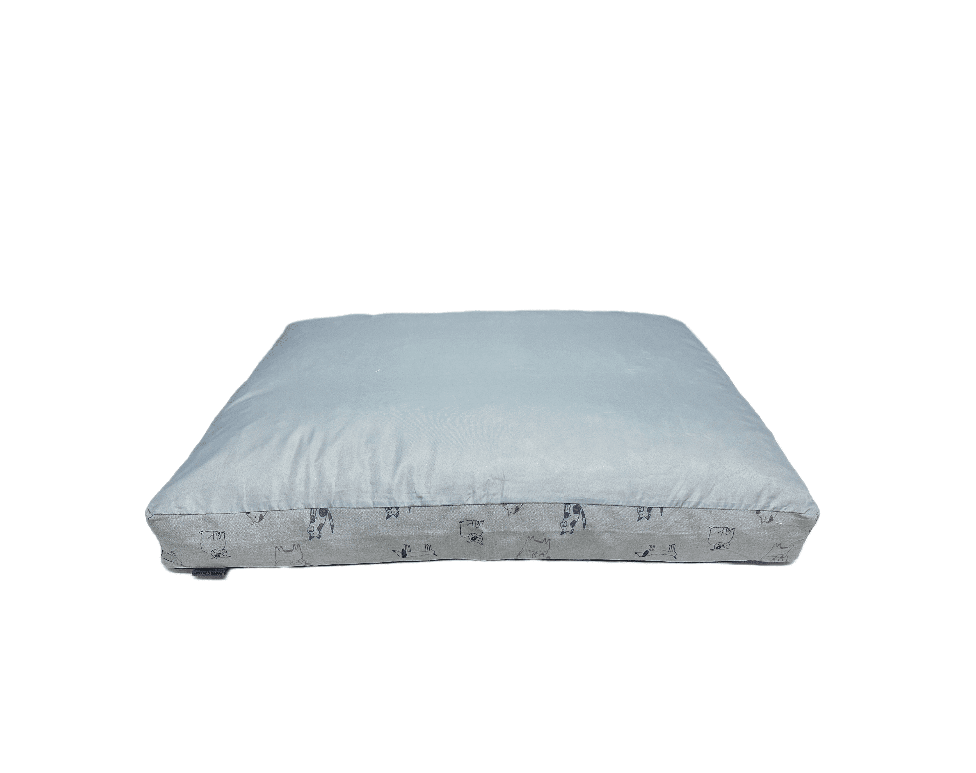 Paws and Décor Taupe Plaid Comfort Dog Bed, Elegant, Soft, and Durable Pet Bed for Dogs, High-Quality, Orthopedic Sleeping Pad with Fashionable Design