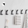 thumbnail image 1 of Ganchos autoadhesivos, ganchos para toallas de baño, 6 colgadores de pared adhesivos de acero inoxidable para baño, cocina, armario de oficina, impermeables, 1 of 7
