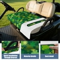 thumbnail image 4 of St. Patrick's Day Lucky Shamrock Golf Cart Seat Protector 51"x31" Front Bench Cover for EZGO Club Car Yamaha Soft Towel, 4 of 8