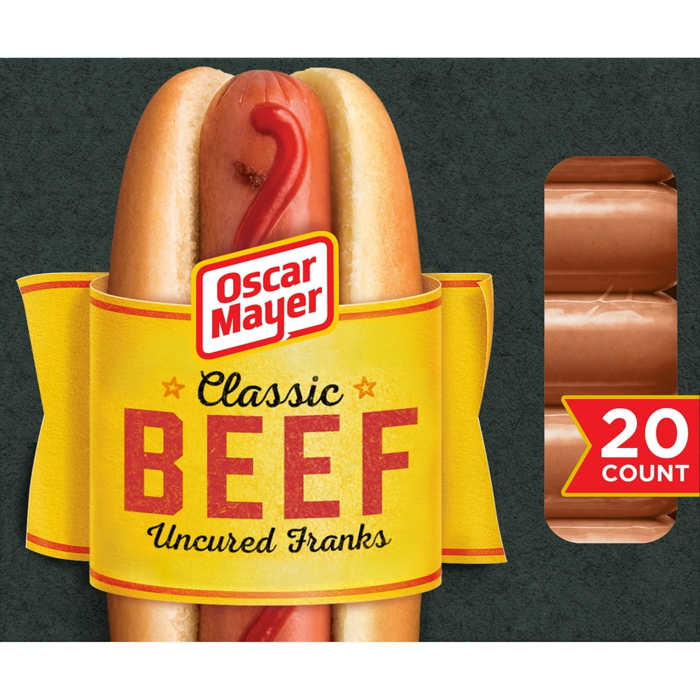 Oscar Mayer Classic Beef Uncured Franks Hot Dogs Mega Pack