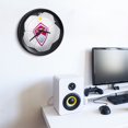 thumbnail image 5 of Colorado Rapids 15" Ribbed Frame Soccer Ball Wall Clock, 5 of 5