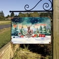 thumbnail image 3 of Merry Christmas Santa Reindeer Antlers German Shorthaired Pointer Sleigh Xmas Winter Holiday Horizontal Metal Aluminum Sign GSP Lover Dog Gift Wall Art Home Decor - 00023, 3 of 5