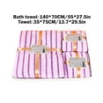 thumbnail image 3 of Towel Set under $5! kkbbma 3 Piece Towel Set, Bath Hand Washcloth Set, Highly Absorbent Towels, Bathroom Towel Collection, Soft Linen Towels, Adult Towel Set, 3 of 6