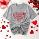 thumbnail image 5 of Camisetas de Manga Corta para Mujeres, Camiseta de Cuello Redondo Impresa de Moda, Primavera Y Verano Casual, 5 of 8