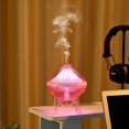 thumbnail image 1 of Humidificador de Grietas con Lámpara Volcánica de Simulación de Escritorio, Lámpara Colorida, Linterna de Carreras, Humidificador de Aerosol Silencioso para El Hogar., 1 of 6