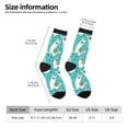 thumbnail image 2 of KLL Cartoon Llamas Print Cool Socks Men's Women's Crew Socks Funny Crazy Novelty Stockings, 2 of 6
