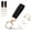 Black, variant on 2 Pack Genuine Leather Car Keychain, Handmade Knit Sheepskin Key chains for Women, Universal Key Fob Holder with 360 Degree Rotatable, Anti-Lost D-Ring, 4 Keyrings and 2 Screwdriver