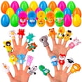 thumbnail image 2 of 20PACK Huevos de Pascua prerellenos con marionetas de dedo de animales para favores de fie Twister.CK Twister.CK, 2 of 2
