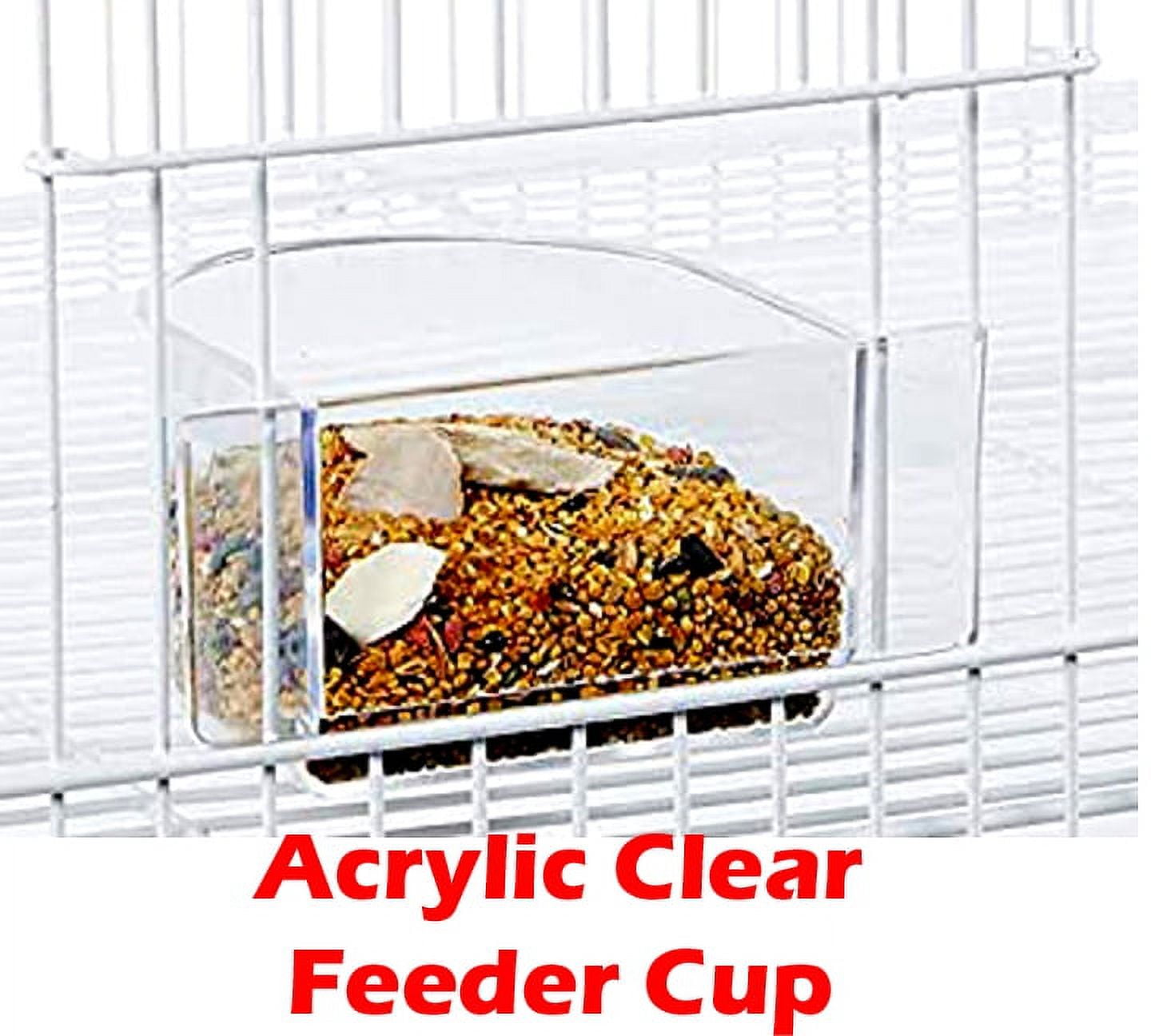 LARGE Double Center Dividered Flight Bird Breeder Rolling Cage Side Nest Box Doors For Breeding Canary Parakeet Cockatiel Lovebird Finches with Removable Stand