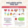 thumbnail image 2 of Diamond Art Kits for Kids with Keychains, Unicorn Dessert Diamond Painting Kits for Kids, Gem Art Diamond Dots for Girls Age 8-12, 2 of 4