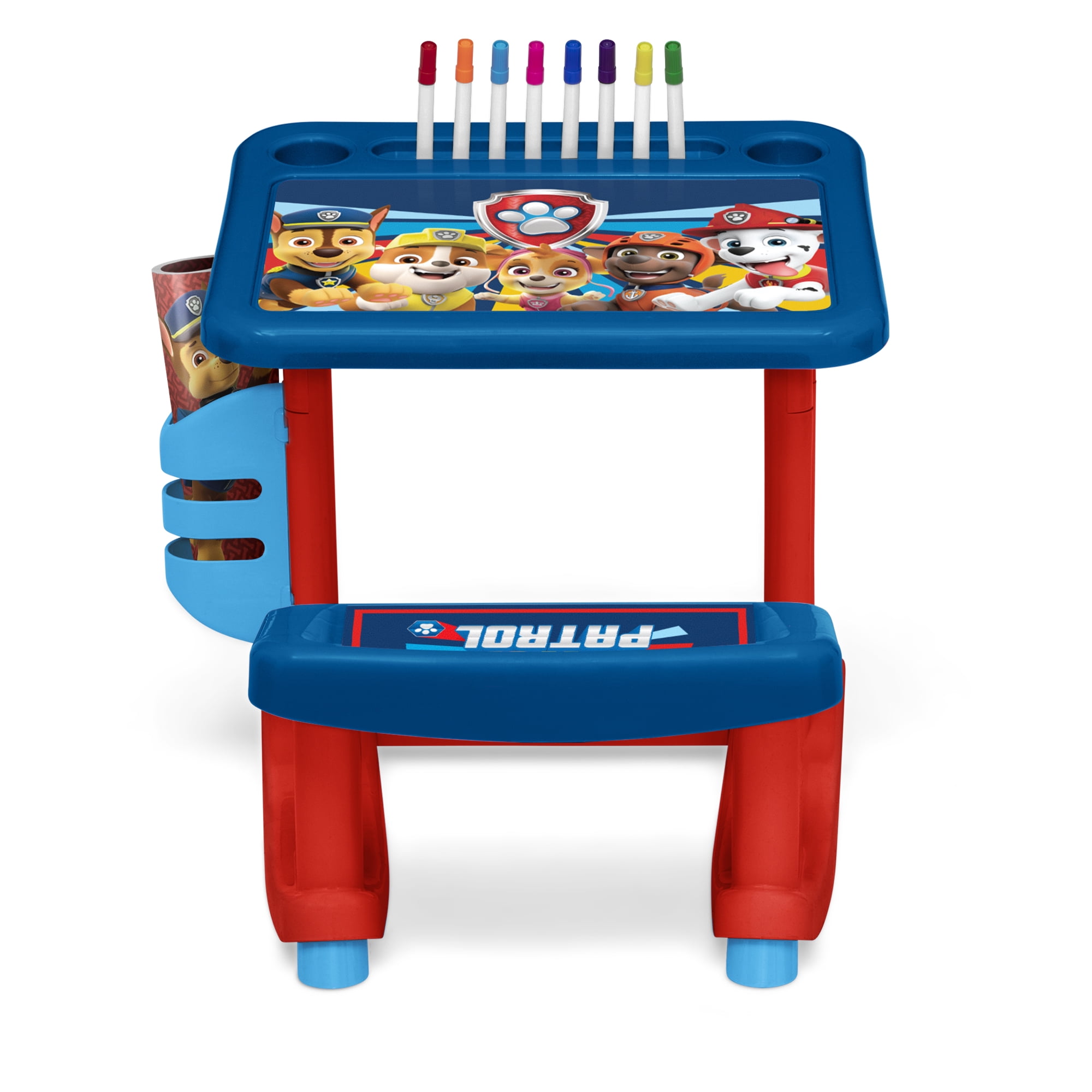 PAW Patrol Draw and Play Desk with Markers and Coloring Pages (10 Count)