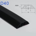 thumbnail image 2 of Heavy Duty Floor Cable Protection Cover Floor Cable Cover Rubber Trunking 1M Black, 2 of 6