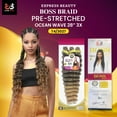 thumbnail image 3 of Ebo Bobbi Boss King Tips Boss Braid Pre-Stretched Ocean Wave Braiding Hair 28" 3X Perfect for Knotless Styles (27 Honey), 3 of 6