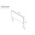 thumbnail image 3 of Novogratz Otis Mid-Century Modern Headboard, Dark Walnut, 3 of 11