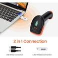 thumbnail image 2 of Tera Barcode Scanner Wireless 1D 2D 2-in-1 (2.4G Wireless & USB 2.0 Wired) 2D QR Bar Code Scanner Cordless CMOS Image, 2 of 5