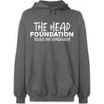 thumbnail image 2 of OXI Hoodie Sweatshirt - The Head Foundation, Basic Casual Hoodie for Men's and Women Fleece Hoodie Long Sleeve - Graphite Heather Large, 2 of 3