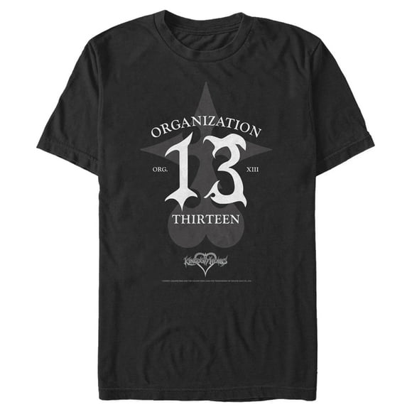 Men's Kingdom Hearts 1 Evil Organization XIII  T-Shirt - Black - 3X Large