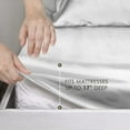 thumbnail image 4 of Martex Elegance 4-Piece Queen Satin Sheet Set | Silky Smooth | Great for Hair & Skin | White, 4 of 8